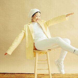 Urban Outfitters - Oversize Yellow Blazer